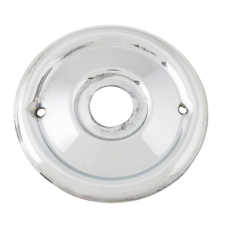 Backplate For Milled Edge Mortice Knob Pair Chrome Plated D46mm