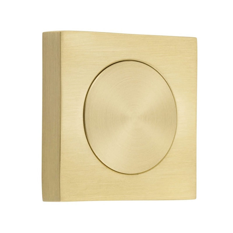 Blank Rose Square Brushed Gold PVD H52xW52xP10mm