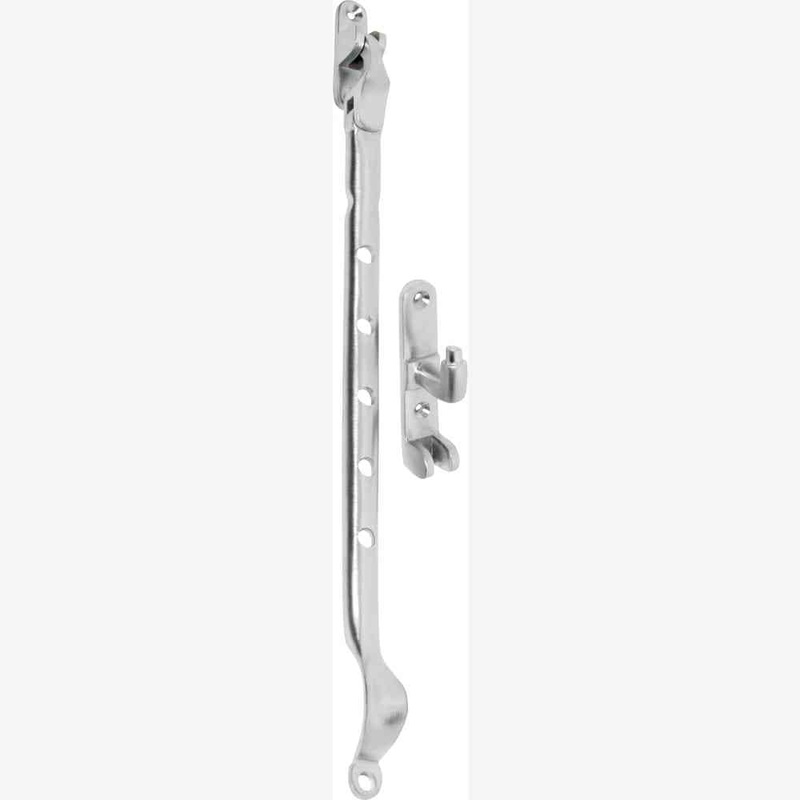 Casement Stay Sidemount Satin Chrome