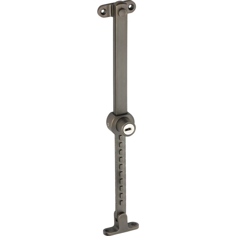 Casement Stay Stainless Steel Telescopic Locking Antique Brass