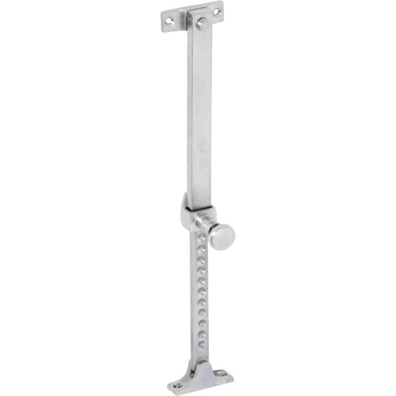Casement Stay Telescopic Screw Down Satin Chrome