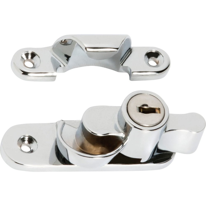 Sash Fastener Locking Zinc Alloy Chrome Plated