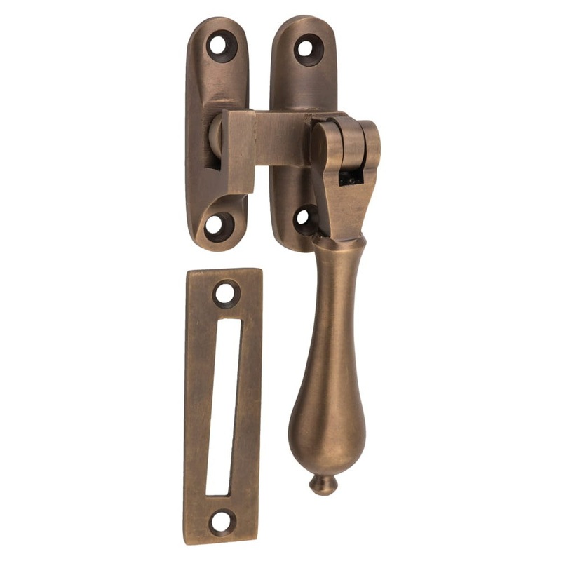 Casement Fastener Teardrop Antique Brass