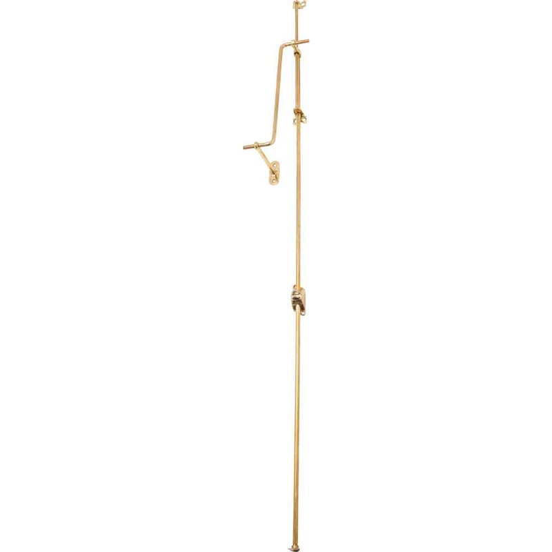 Fanlight Window Operator Polished Brass Unlacquered