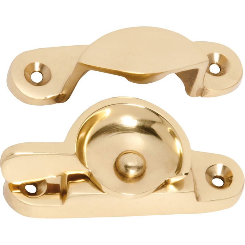 Sash Fastener Classic Polished Brass