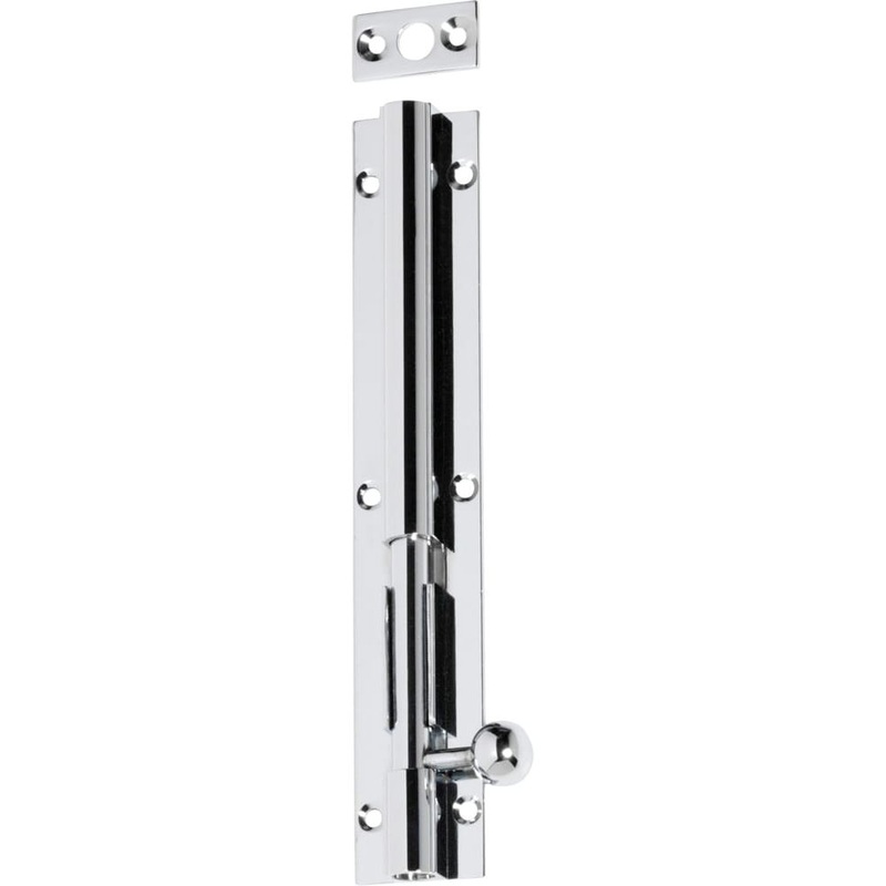 Barrel Bolt Long Throw Chrome Plated 150mm