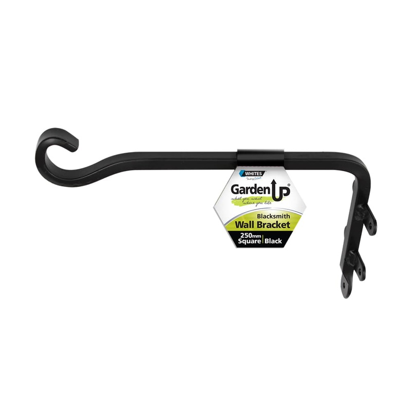 Bracket Wall Square Black 250mm
