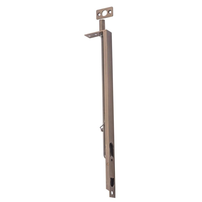 Flush Bolt Antique Brass H300xW19mm
