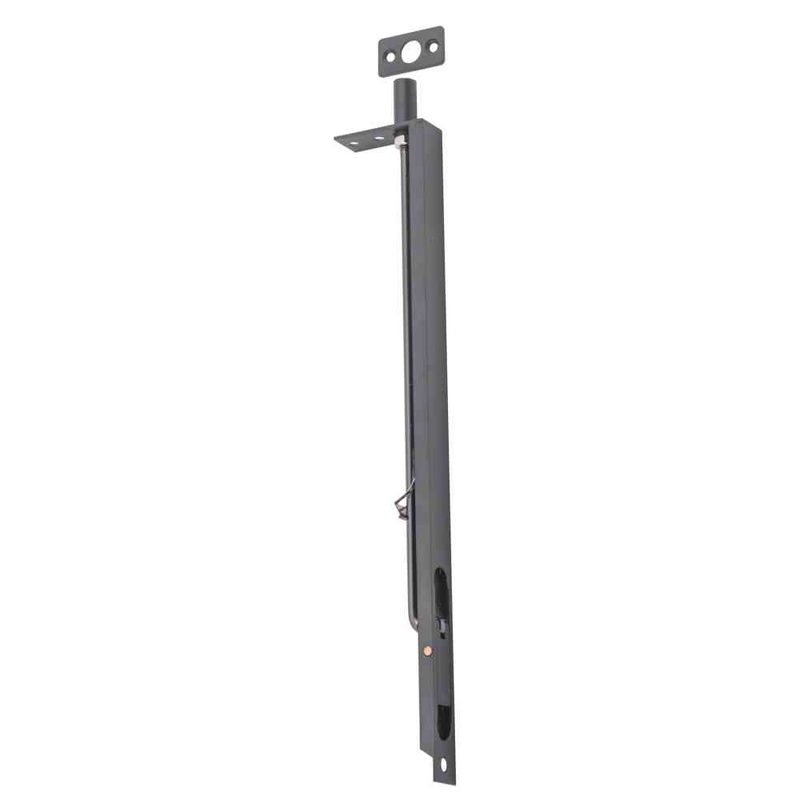 Flush Bolt Matt Black H300xW19mm