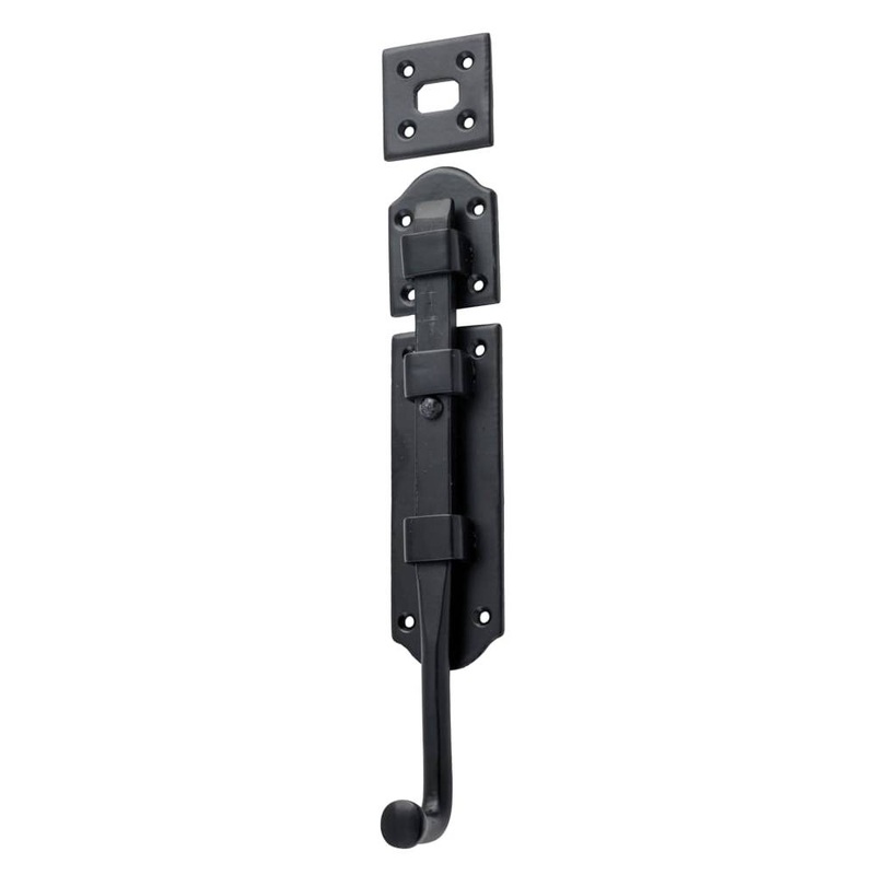 Tower Bolt Iron Matt Black H175xW40mm