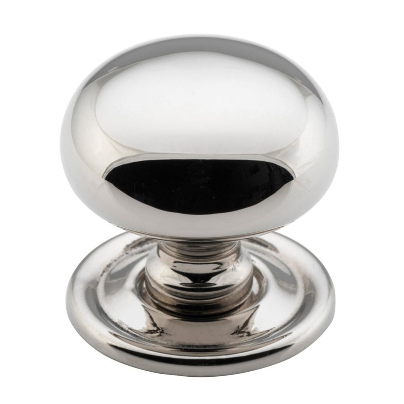 Cupboard Knob Sheet Brass Polished Nickel 32mm