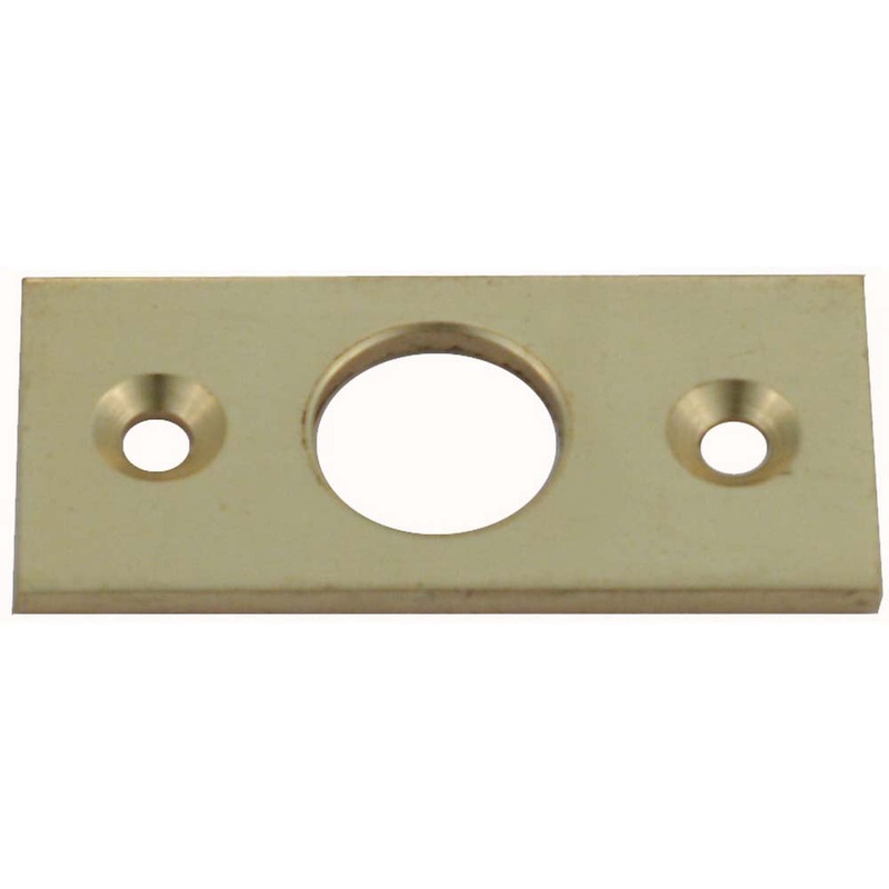 Flat Keeper 13mm Polished Brass