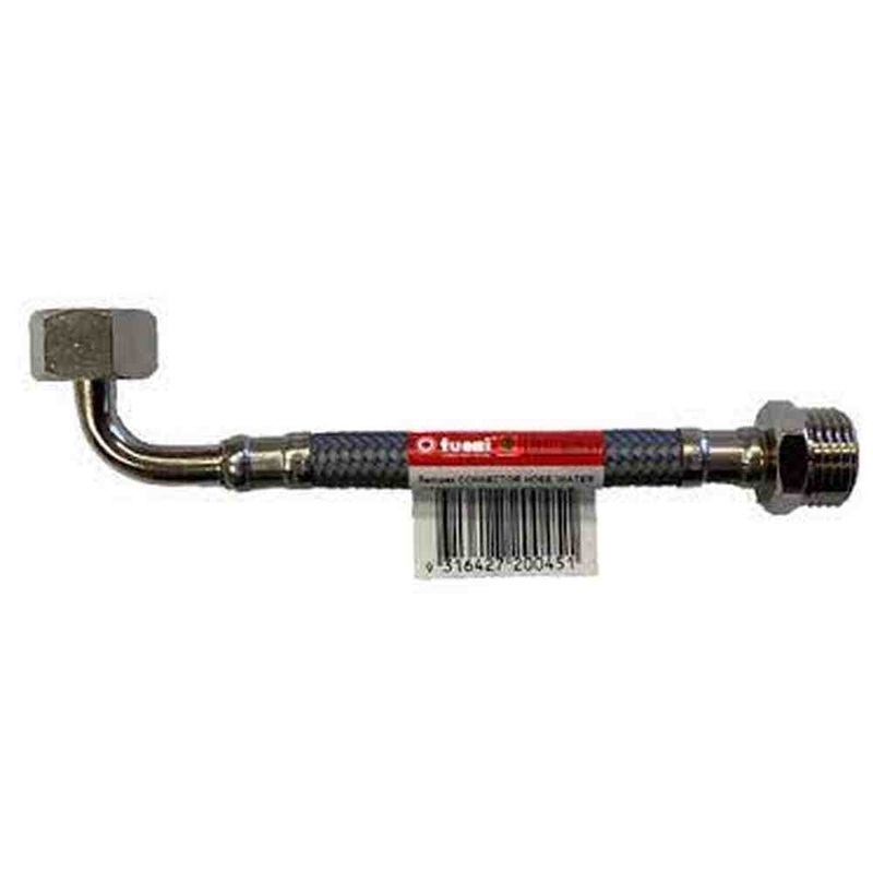 Flex Braid Hose 1/2×1/2 150mm Elbow M&F