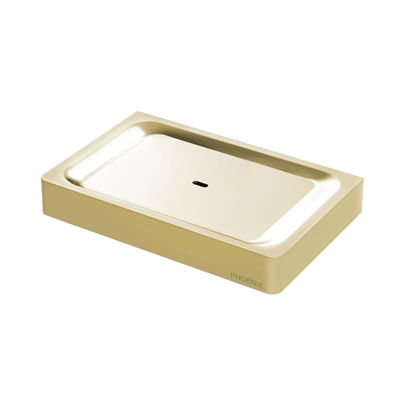 Gloss Soap Dish Brushed Gold