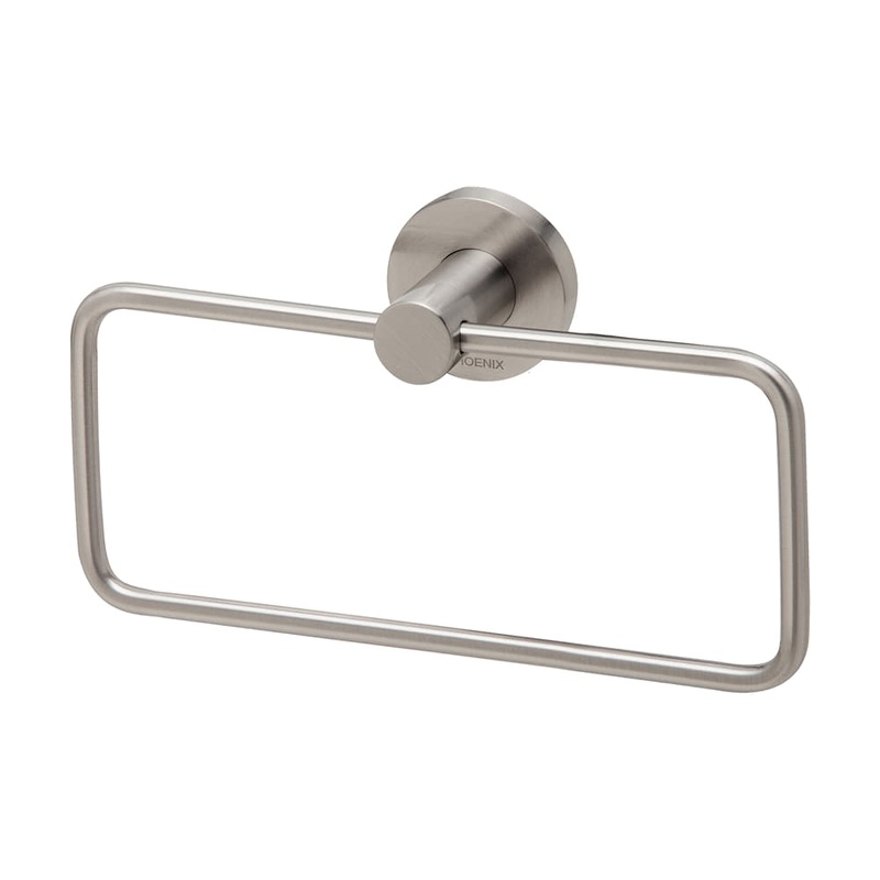 Hand Towel Holder Radii Brushed Nickel
