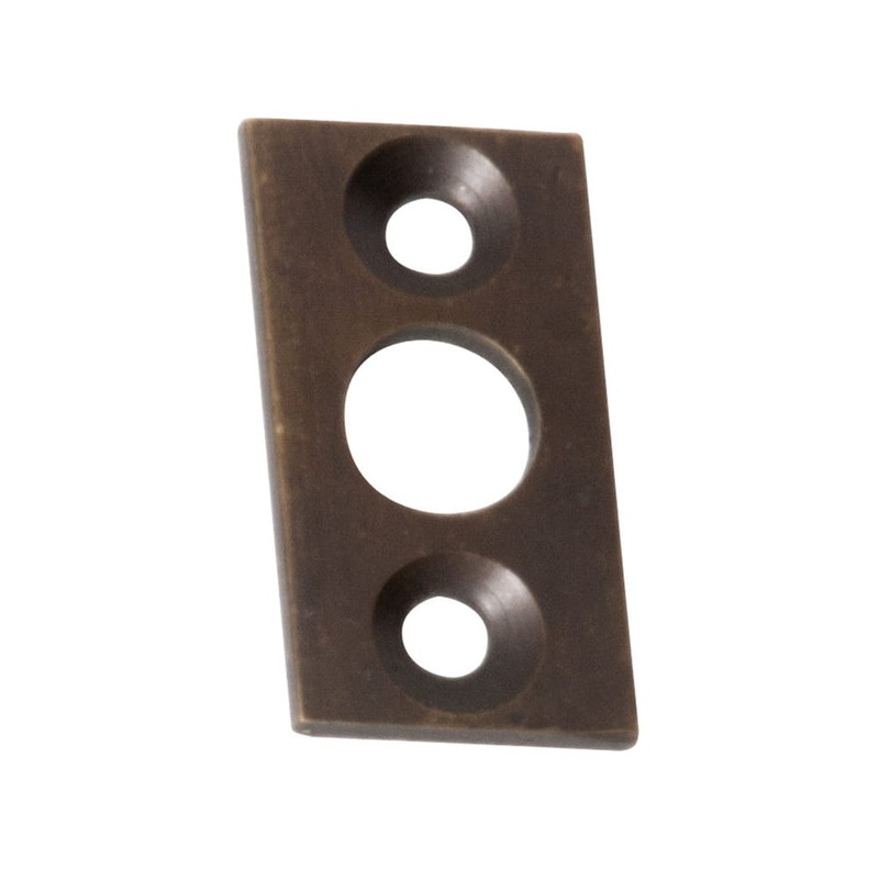 Plate Keeper Antique Brass L25xW13mm Bolt 9mm