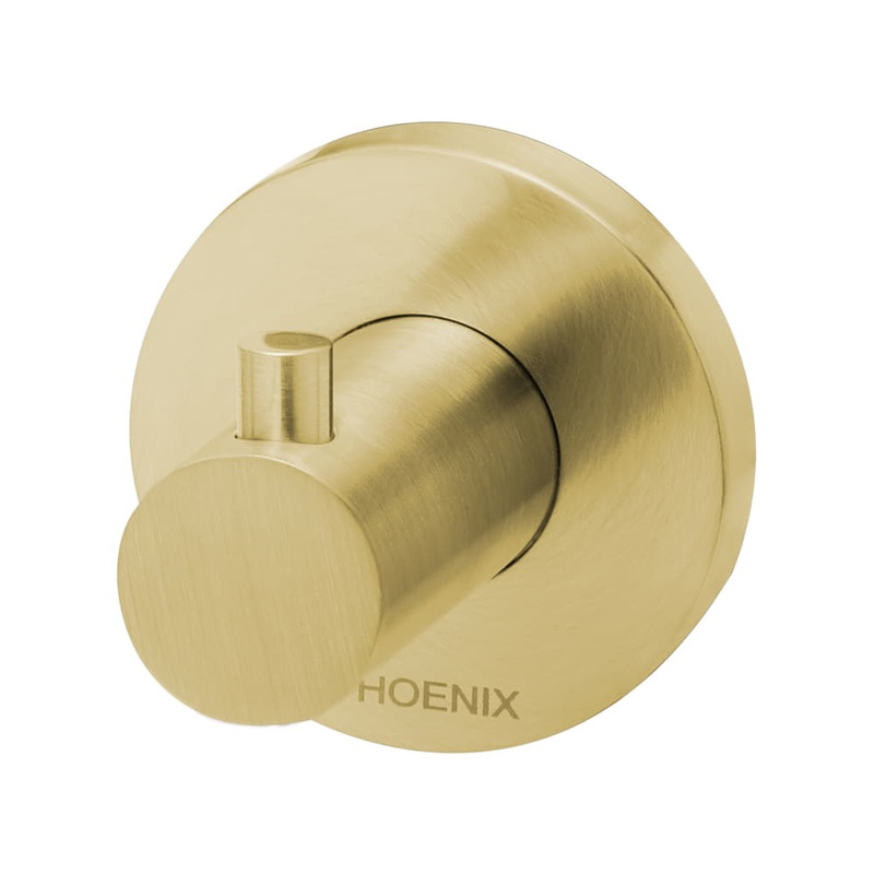 Robe Hook Radii Brushed Gold