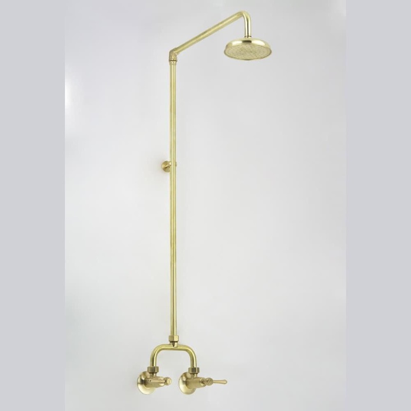 Roulette Alcove Shower Set POL/PLATE – ENGRAVED BUTTONS