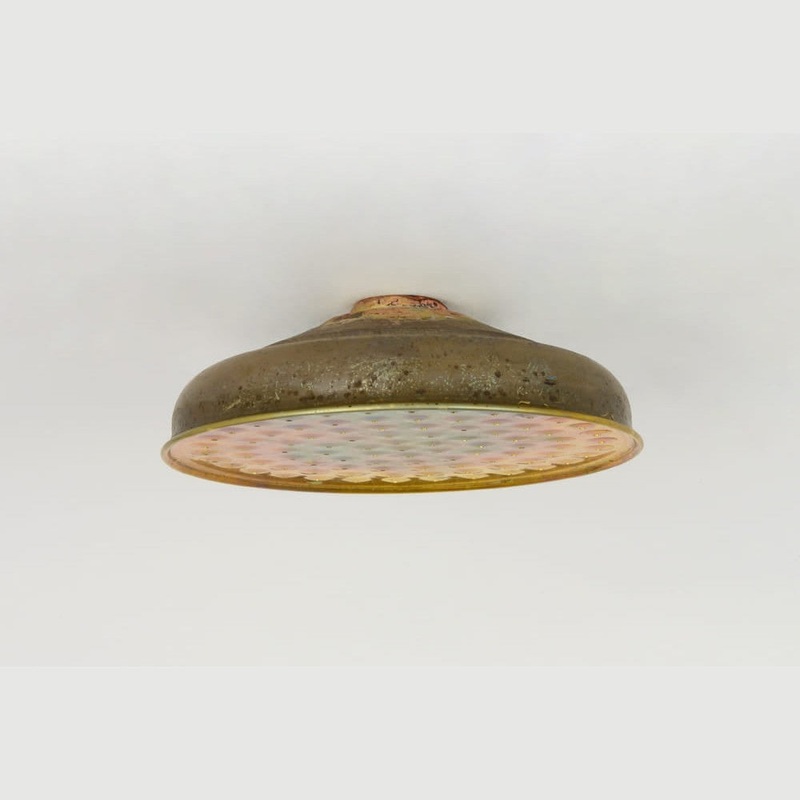 Shower Rose 140mm Raw Brass