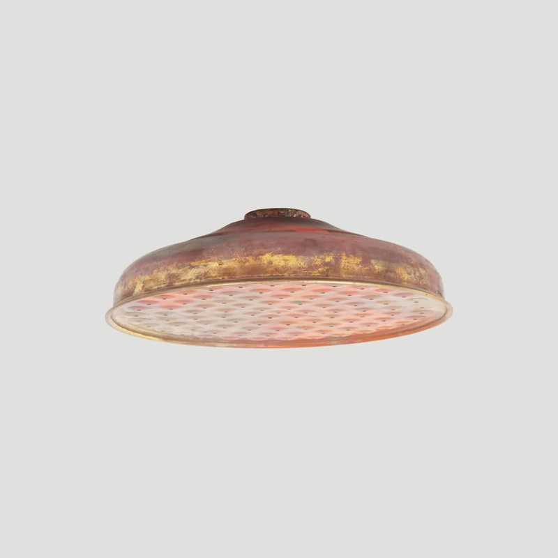 Shower Rose 140mm Raw Copper