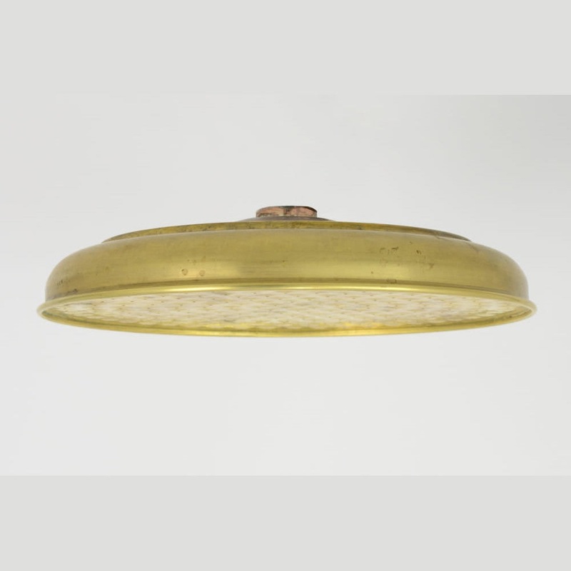 Shower Rose 200mm Raw Brass