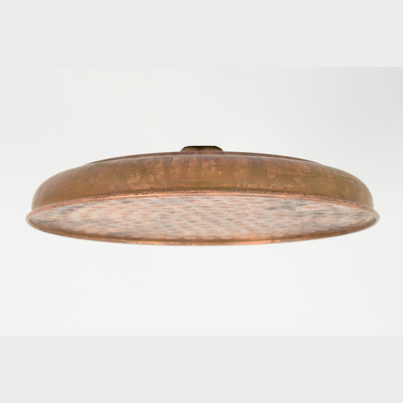 Shower Rose 200mm Raw Copper