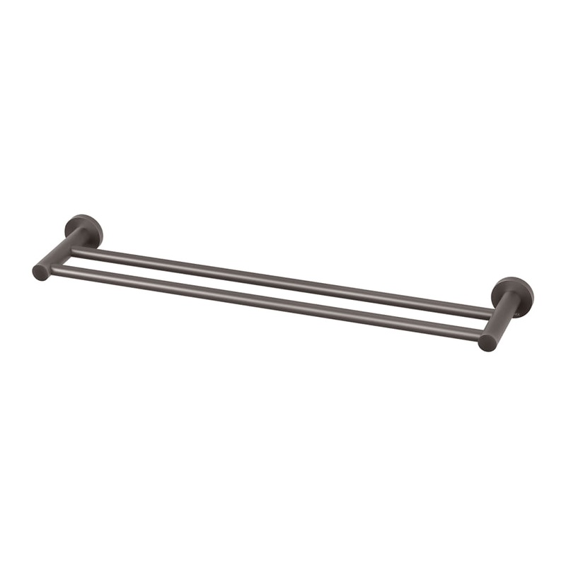 Towel Rail Dbl 600mm Radii Gun Metal