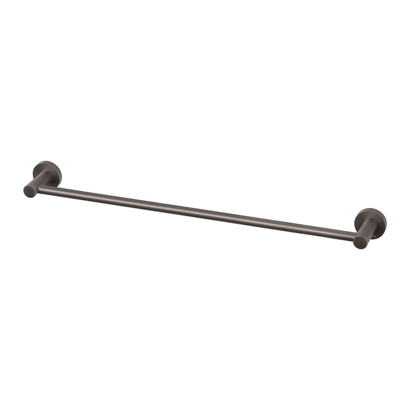 Towel Rail Sgl 600mm Radii Gun Metal