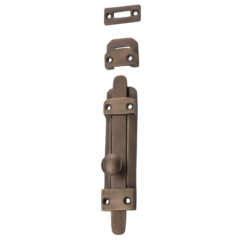 Tower Bolt Antique Brass H118xW32mm