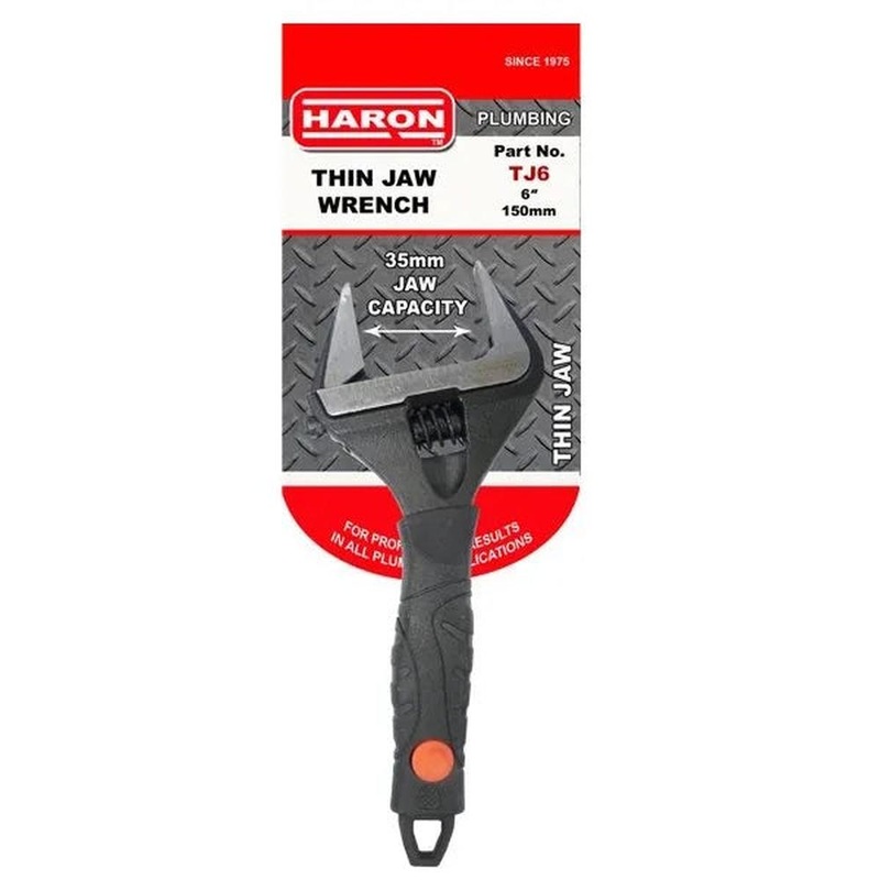 Wrench Adj Wide Jaw 6in Haron