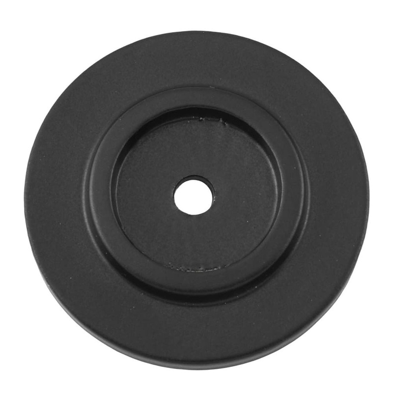 Backplate For Domed Cupboard Knob Matt Black 38mm