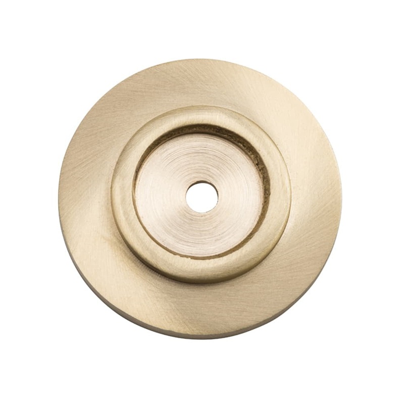 Backplate For Domed Cupboard Knob Satin Brass 38mm