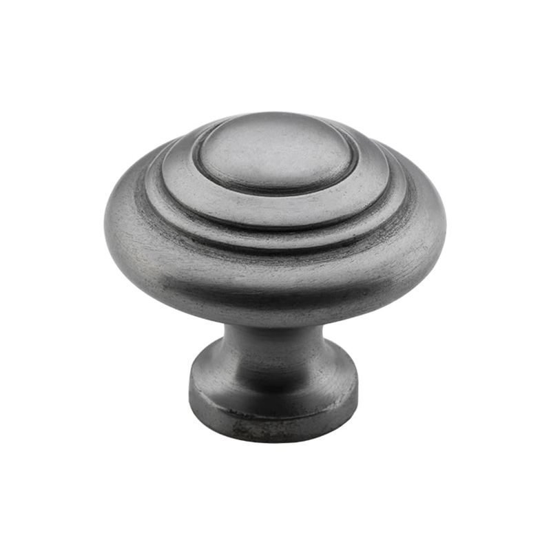 Cupboard Knob Domed Iron Polished Metal 32mm