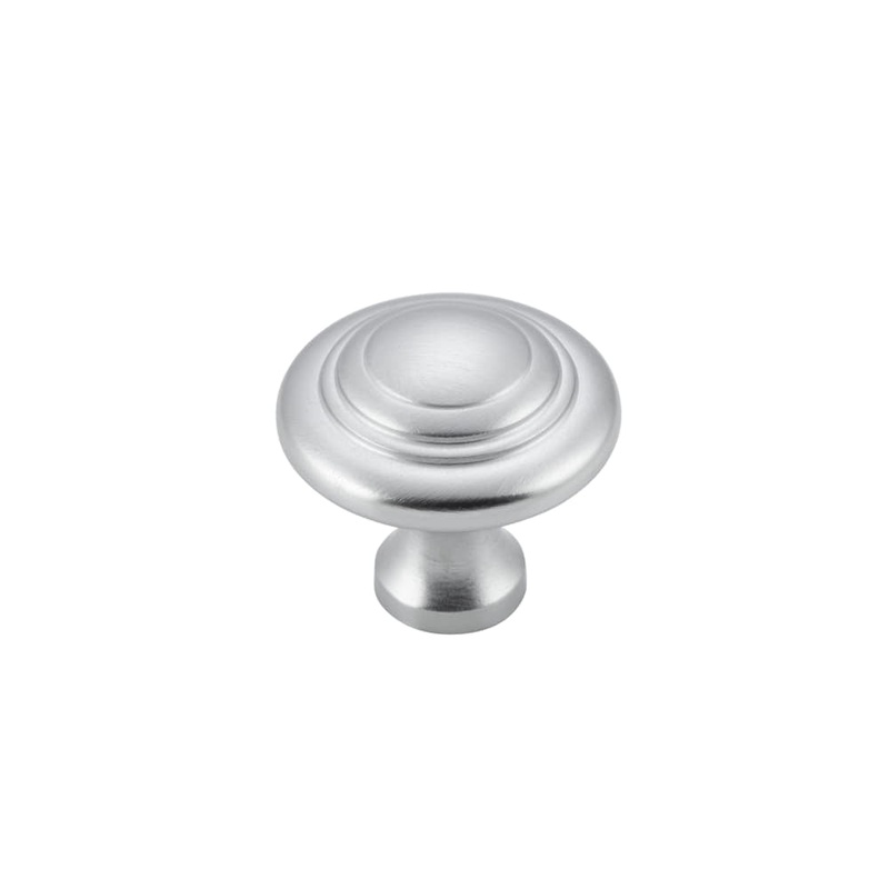 Cupboard Knob Domed Satin Chrome 25mm