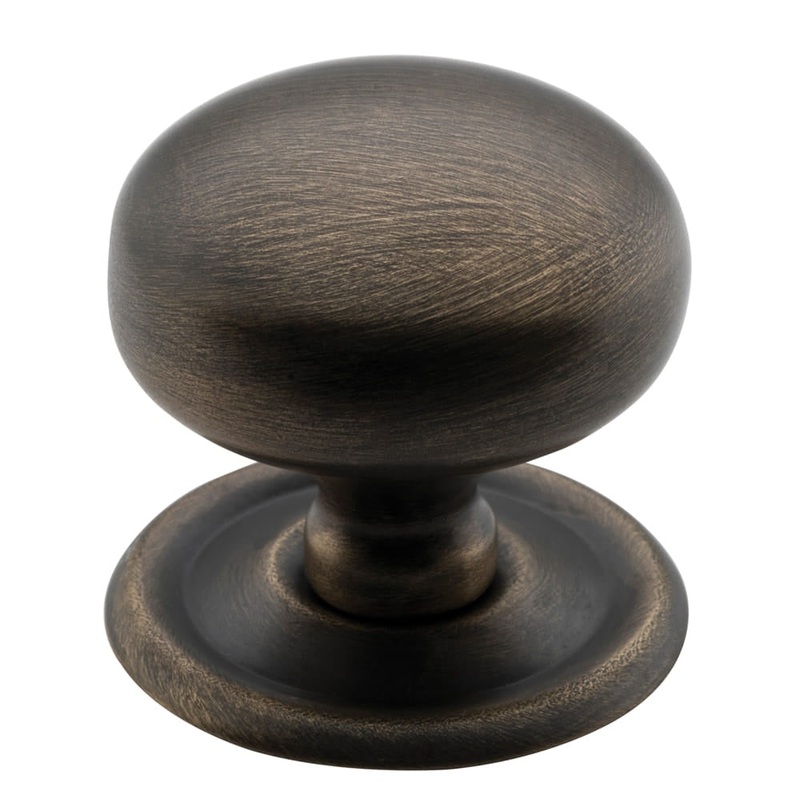 Cupboard Knob Sheet Brass Antique Brass 38mm