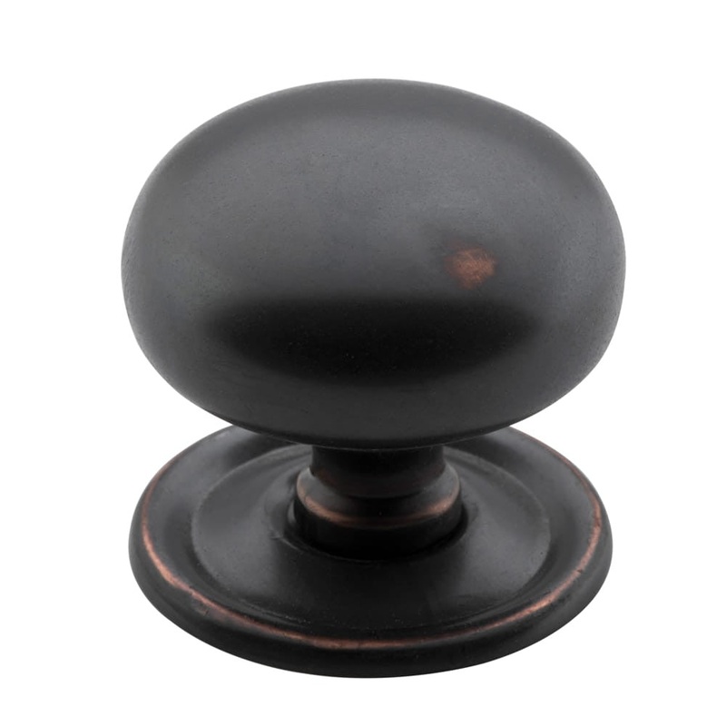 Cupboard Knob Sheet Brass Antique Copper 38mm