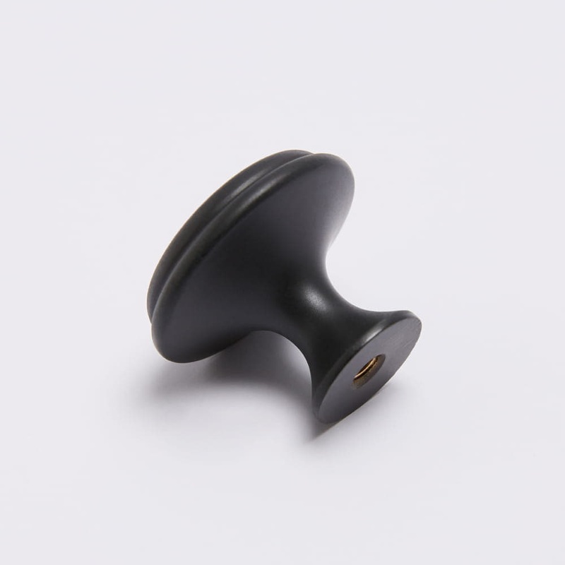 Halifax Knob Blackest Black 30mm