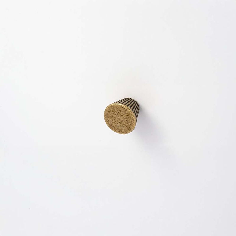 Cascade 30mm Cone Knob Antique Brass