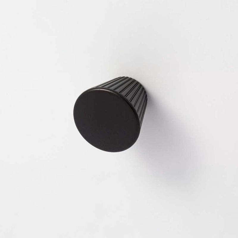 Cascade 30mm Cone Knob Matt Black