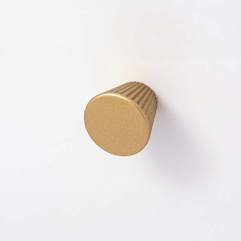 Cascade 30mm Cone Knob Matt Gold