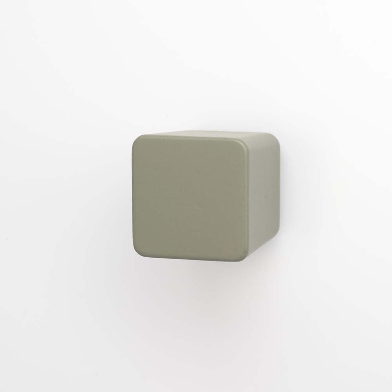 Dune 25mm Square Knob Dusty Olive