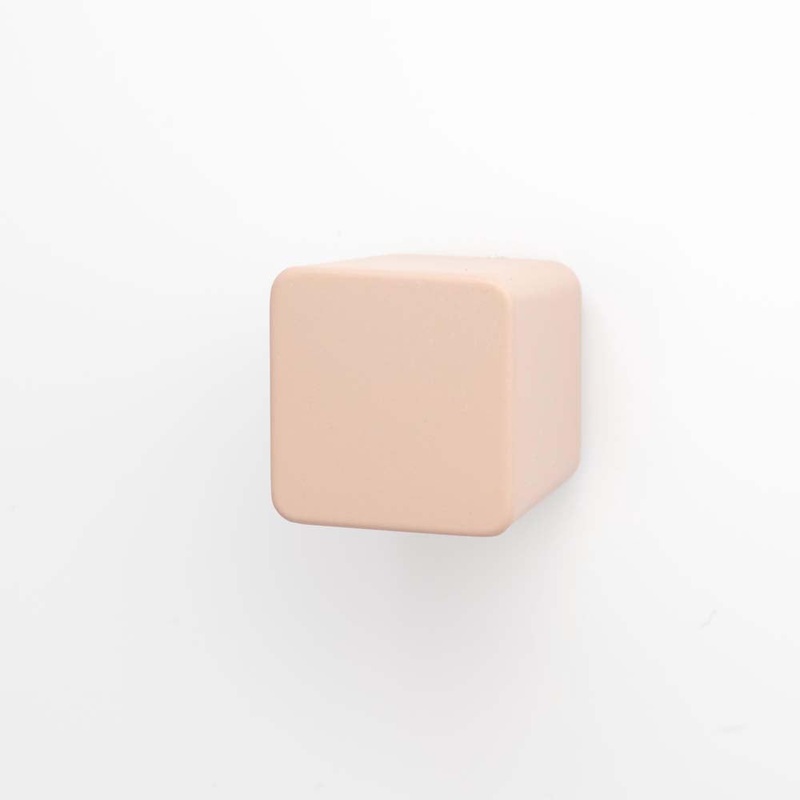 Dune 25mm Square Knob Dusty Rose