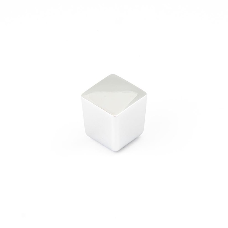 Dune 25mm Square Knob Polished Chrome