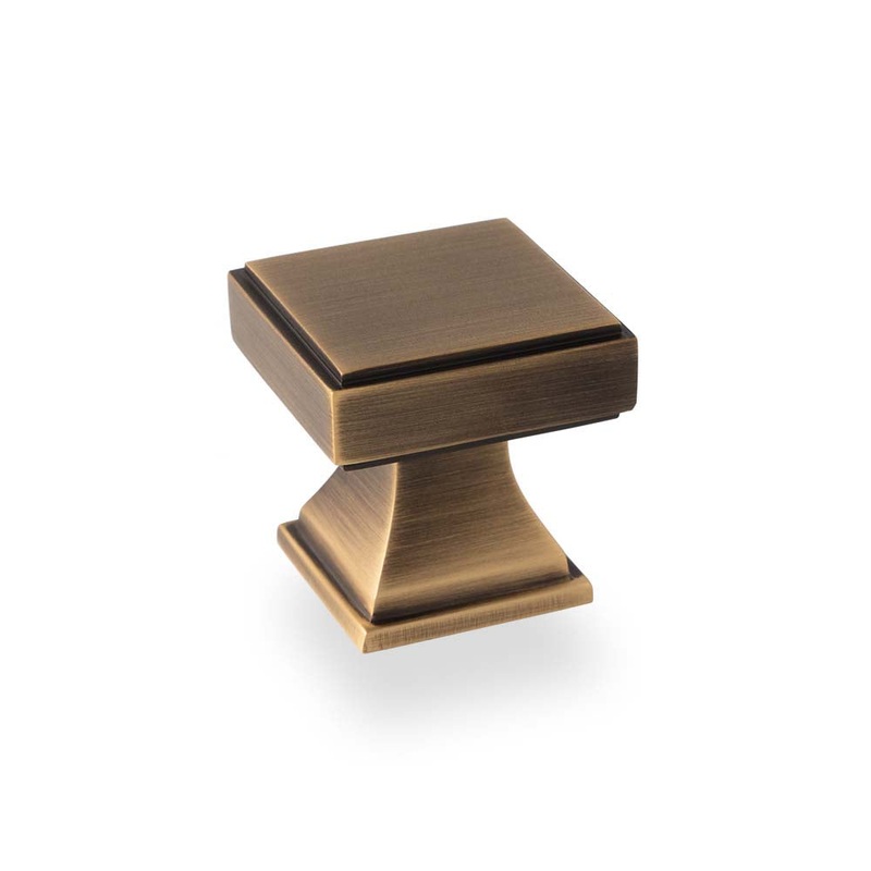 Kensington 30mm Knob Aged Brass