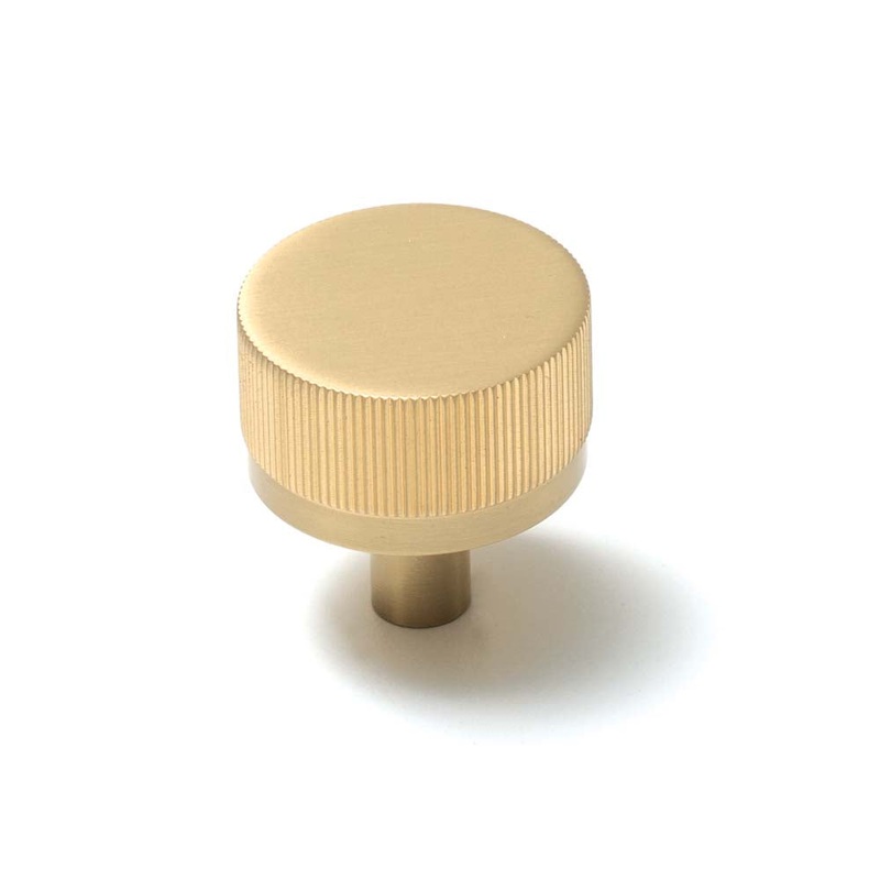 Momo Bellevue 35mm Solid Brass Lined Knob Brushed Satin Brass