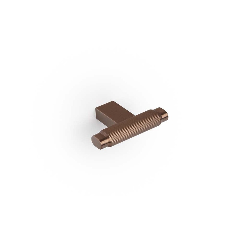 Momo Brooklyn T Knob Brushed Bronze
