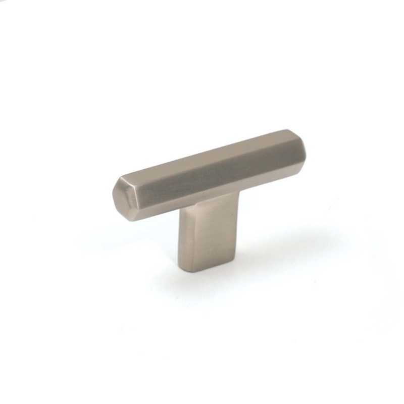 Momo Hendrix T Knob 60mm Dull Brushed Nickel