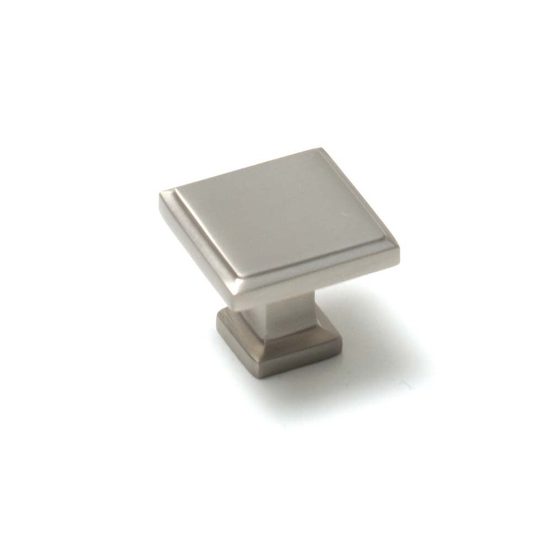 Momo Lucca Square Knob 30mm Dull Brushed Nickel