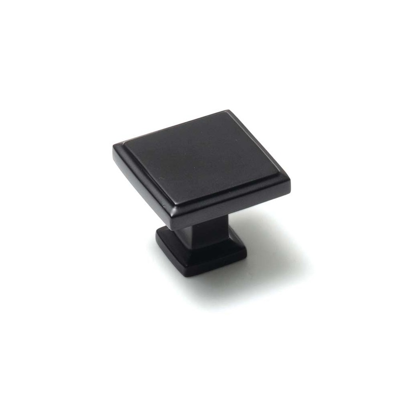 Momo Lucca Square Knob 30mm Matt Black