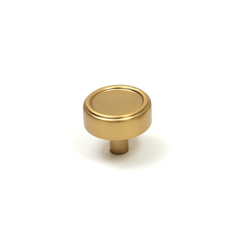 Momo Monaco 36mm Round Knob Brushed Satin Brass